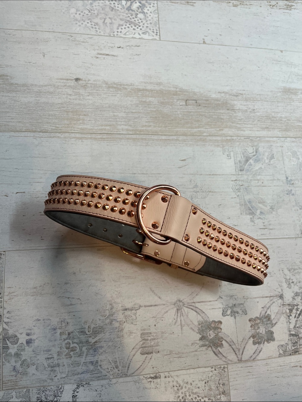 Petco Pink and Rose Gold Studded Dog Collar